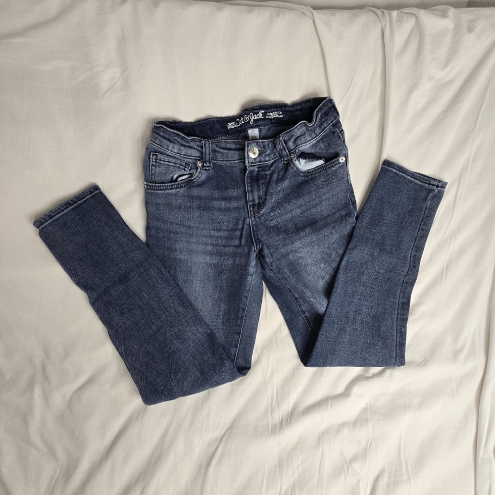 Medium Wash Girl's Skinny Jeans Used - see description